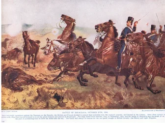 La bataille de Balaclava octobre 1854